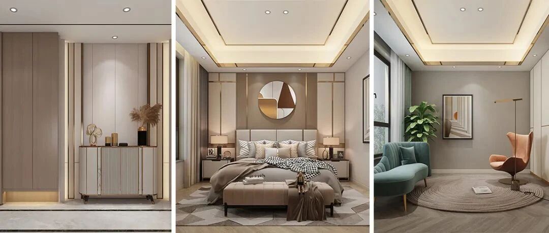 缪斯新作 | 320㎡现代设计，秋日里的迷人暖色调