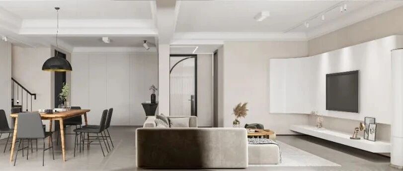 320㎡现代极简风，越纯粹越高级~