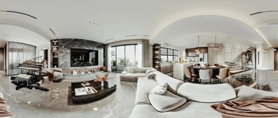 缪斯新作 | 380㎡现代轻奢，恰到好处的精致~