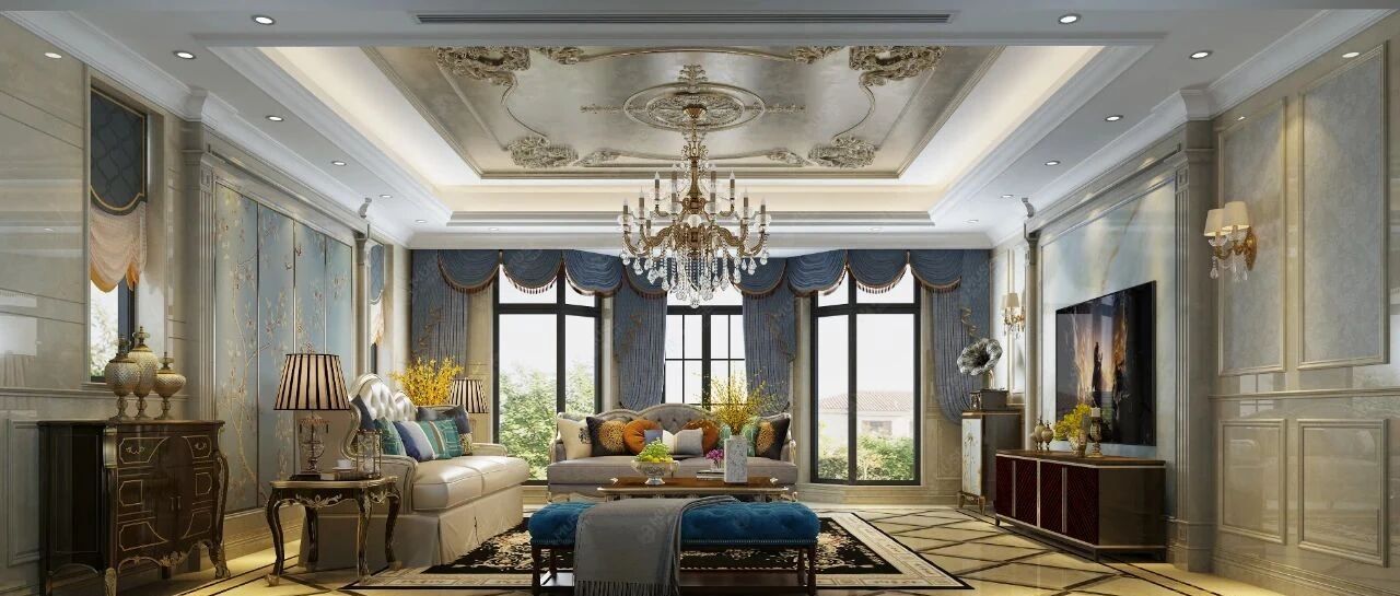 欧式混搭，打造凡尔赛般的优雅空间。