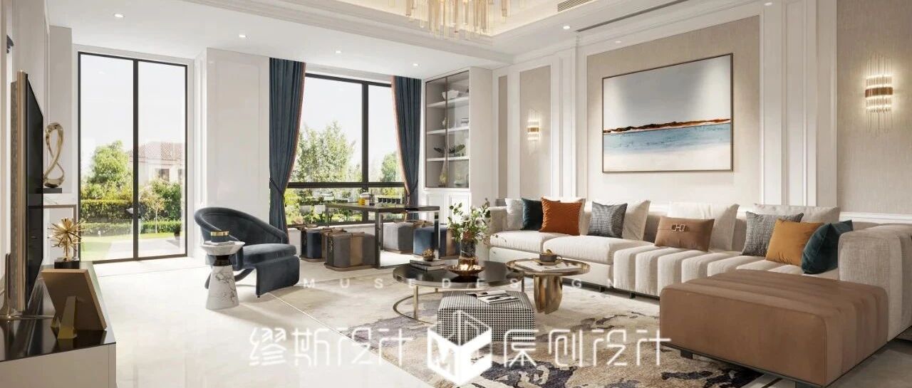 缪斯新作|280㎡现代美式设计，美到无可救药~