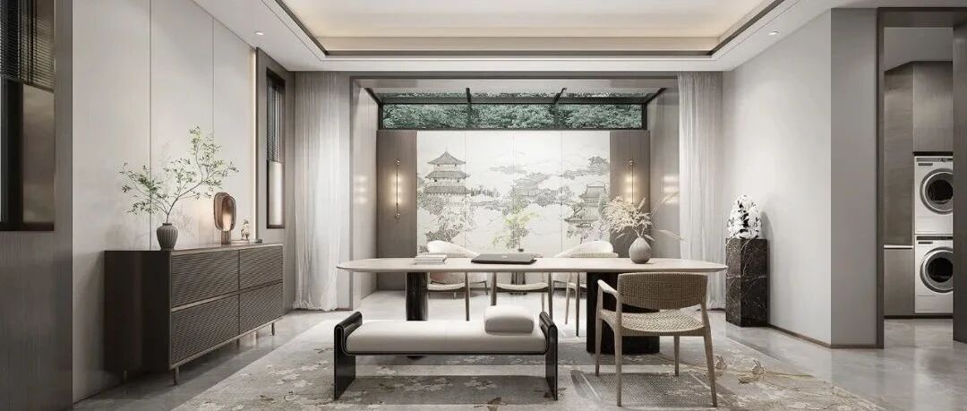 缪斯新作 | 400㎡简雅新中式，静水流深意蕴悠然~