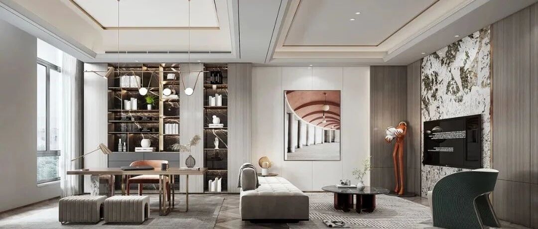 缪斯新作 | 380㎡现代轻奢风，演绎前卫的艺术质感~