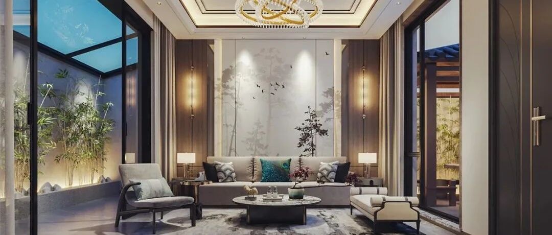 400㎡新中式别墅，诗意的东方画卷~