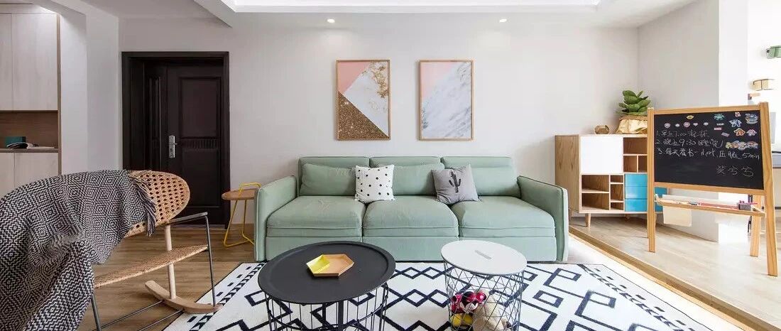 122㎡舒适北欧3室2厅，邂逅温暖惬意的理想家