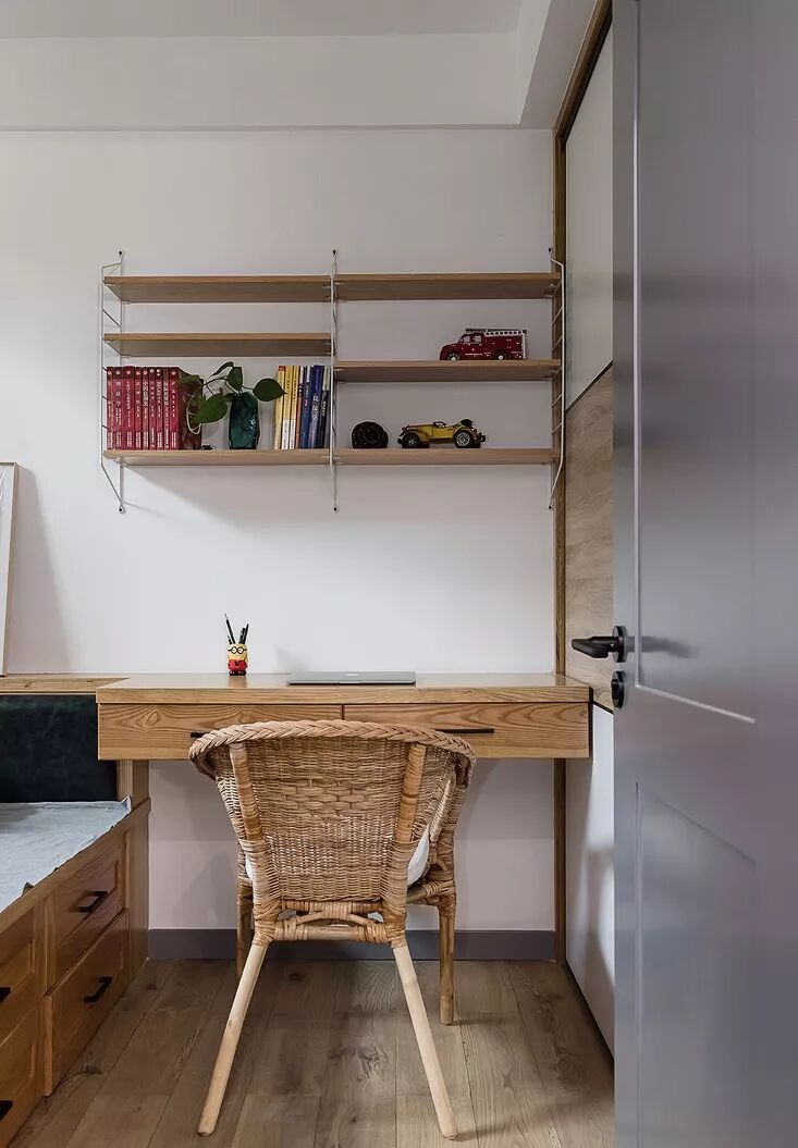 100平全屋开放式装修，视觉效果直接大了50平，榻榻米和书房简直绝配！