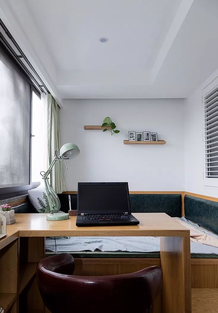 100平全屋开放式装修，视觉效果直接大了50平，榻榻米和书房简直绝配！