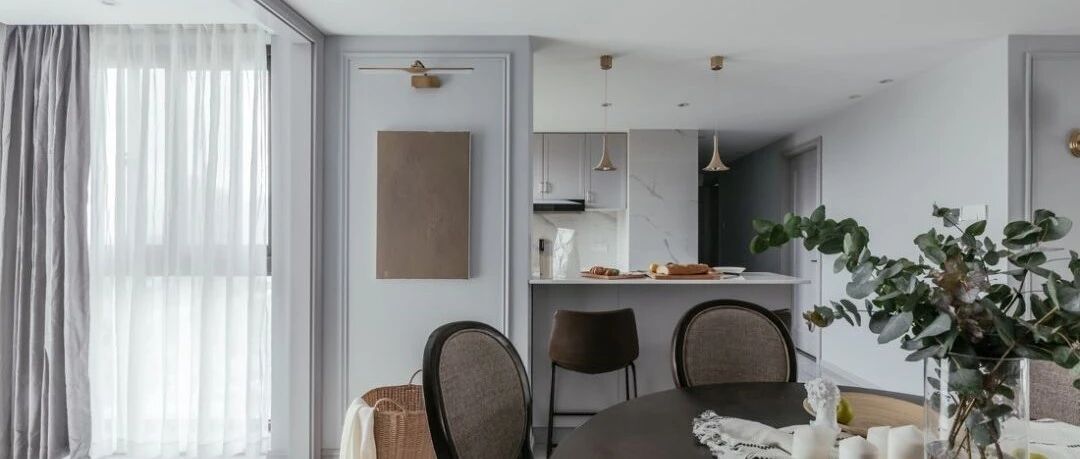 136㎡优雅美式3室2厅，休闲吧台实用且有情调！