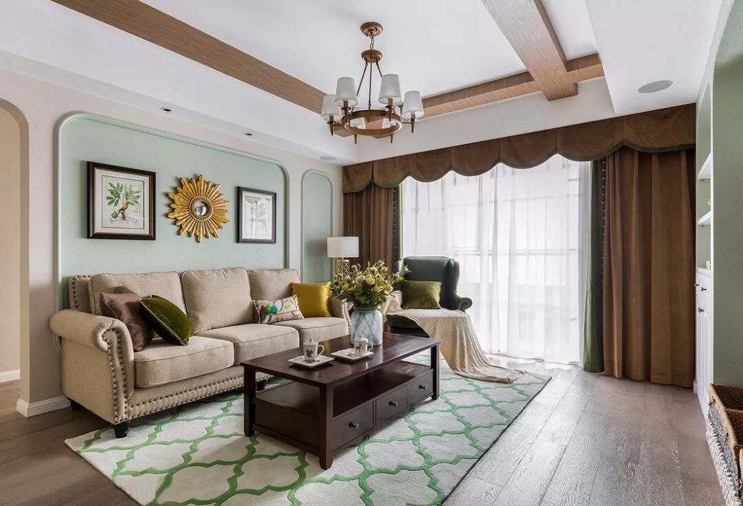 145㎡美式风格装修，轻松休闲的品质生活！