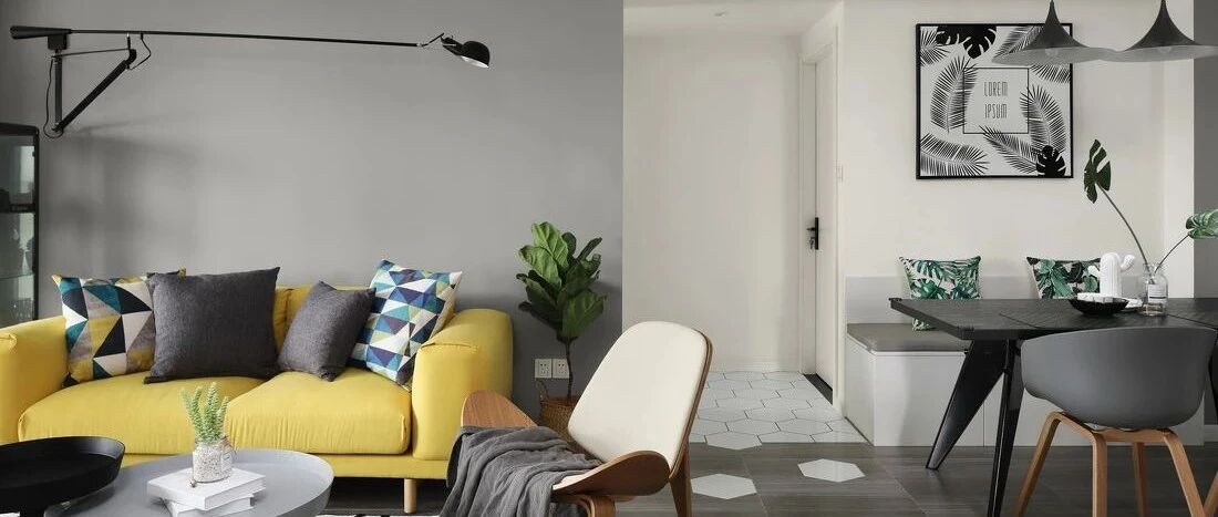 117㎡北欧轻工业风3室2厅，卡座餐厅实用且有情调！