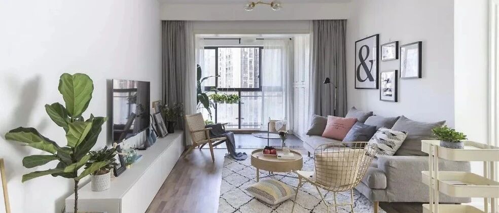 95㎡舒适北欧3室2厅，清新自然的小资格调