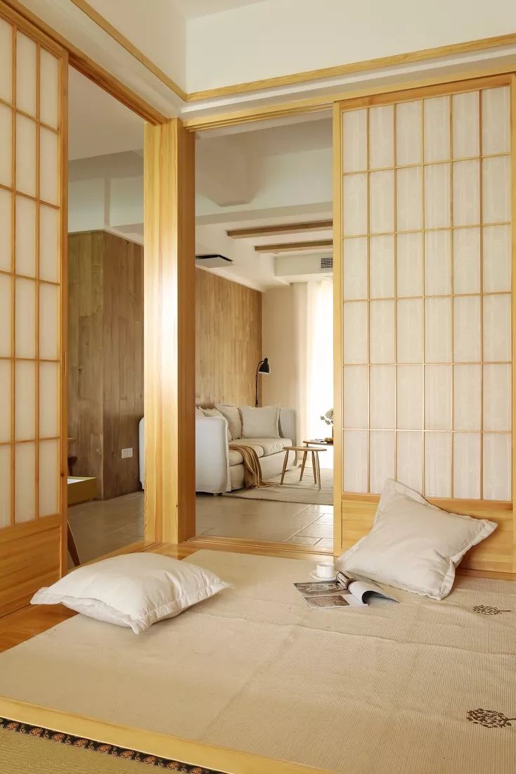 102㎡溫馨治愈系日式三居室，原木裝飾收納好，舒適實用好宜居 家居 第10張