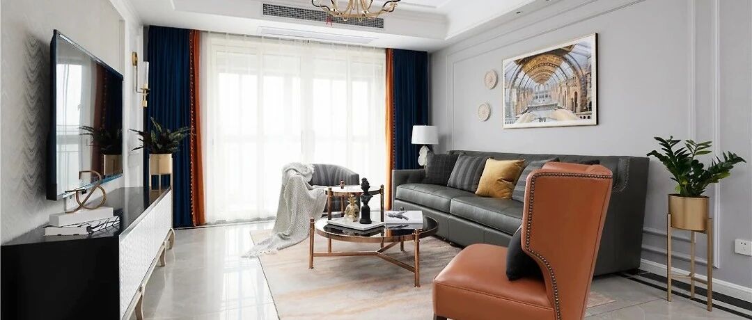 142㎡现代美式3室2厅，轻奢有品味的小资格调