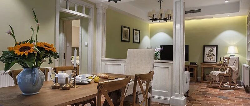 97㎡浪漫美式3室2厅，享受悠闲惬意的温暖栖居