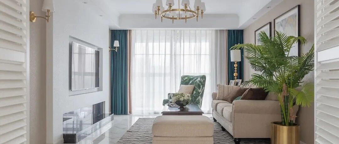 140㎡现代美式4室2厅，轻盈优雅的暖心之家