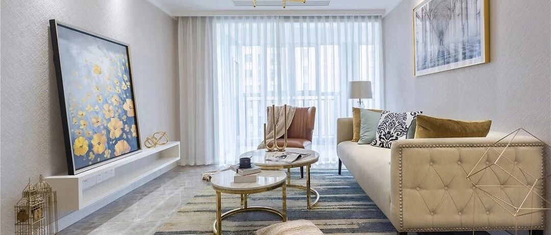 107㎡轻奢美式3室2厅，精致华美的优雅品位