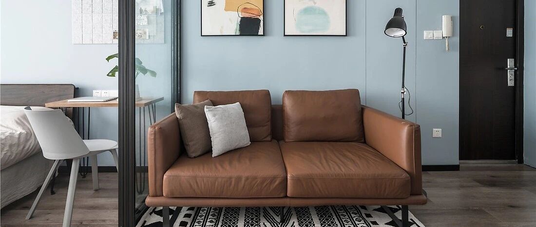 50㎡舒适北欧风小宅，电视背景墙还能这样设计！