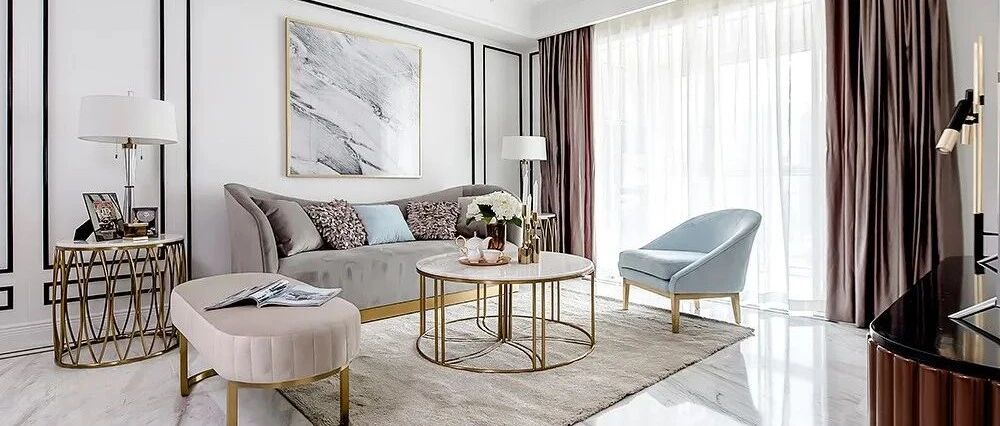 125㎡轻奢法式3室2厅，演绎精致华美的优雅品位