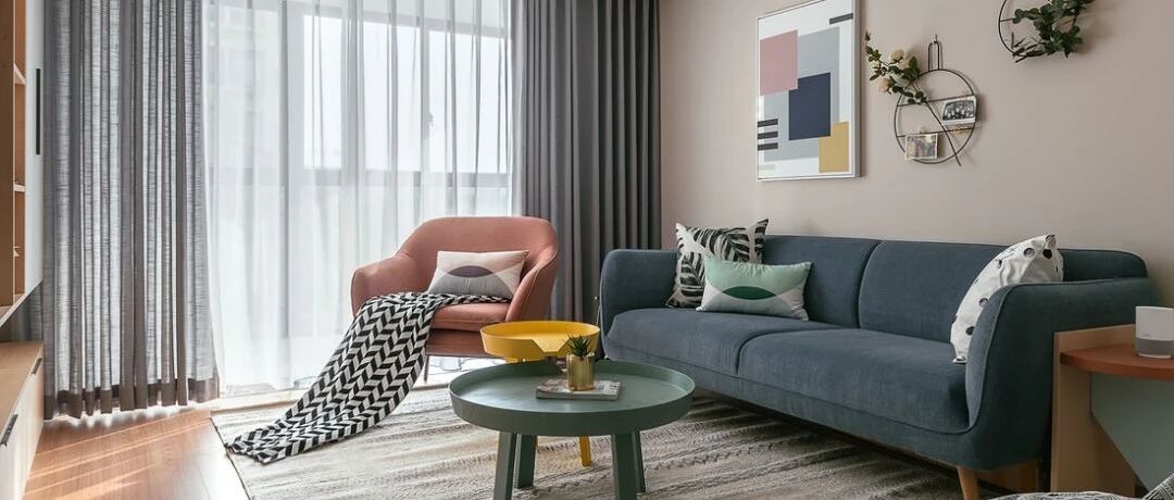 87㎡舒适北欧2室2厅，静享清新浪漫的小时光