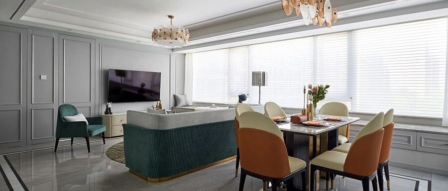 125㎡现代轻奢3室2厅，榻榻米和书房简直绝配！