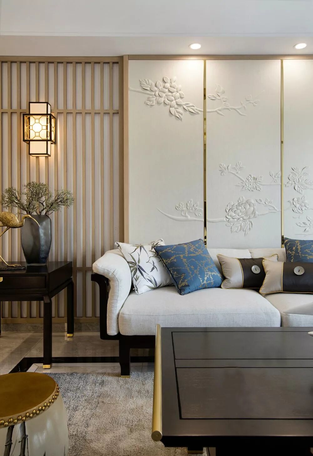 143㎡新中式4室2厅，古典淡雅，整体空间和谐开阔！