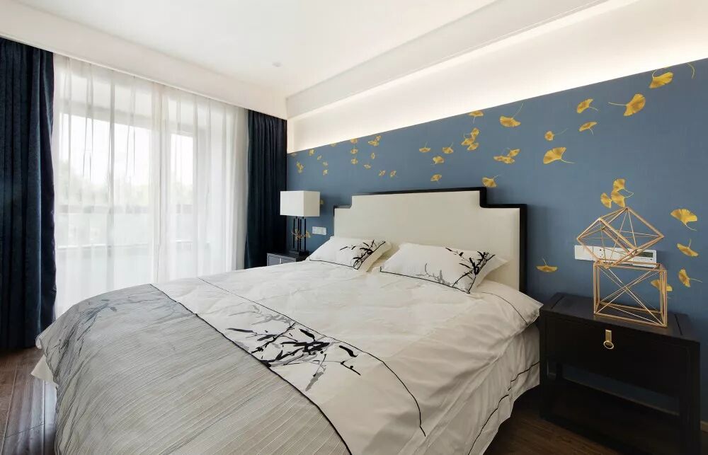 143㎡新中式4室2厅，古典淡雅，整体空间和谐开阔！