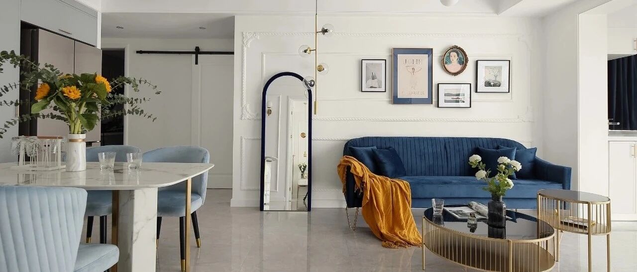 85㎡轻奢法式2室2厅，轻盈而优雅的小资情调