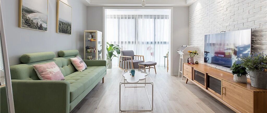 82㎡舒适北欧2室2厅，清新且美好的惬意生活
