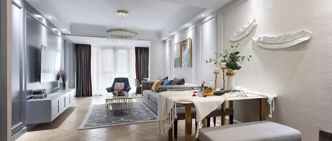 122㎡轻奢美式3室2厅，演绎优雅时尚的小情调