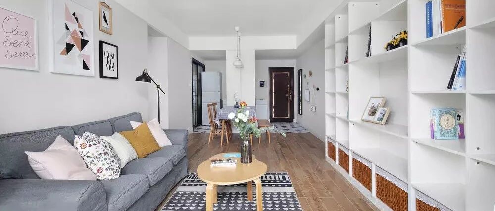 75㎡清新北欧2室2厅，营造舒适美好的惬意生活