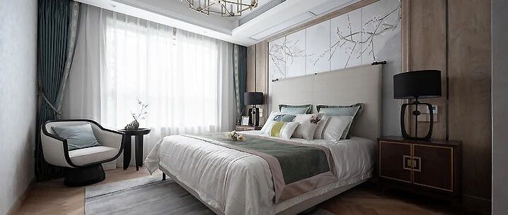 142㎡风雅新中式3室2厅，当代东方美学的完美演绎