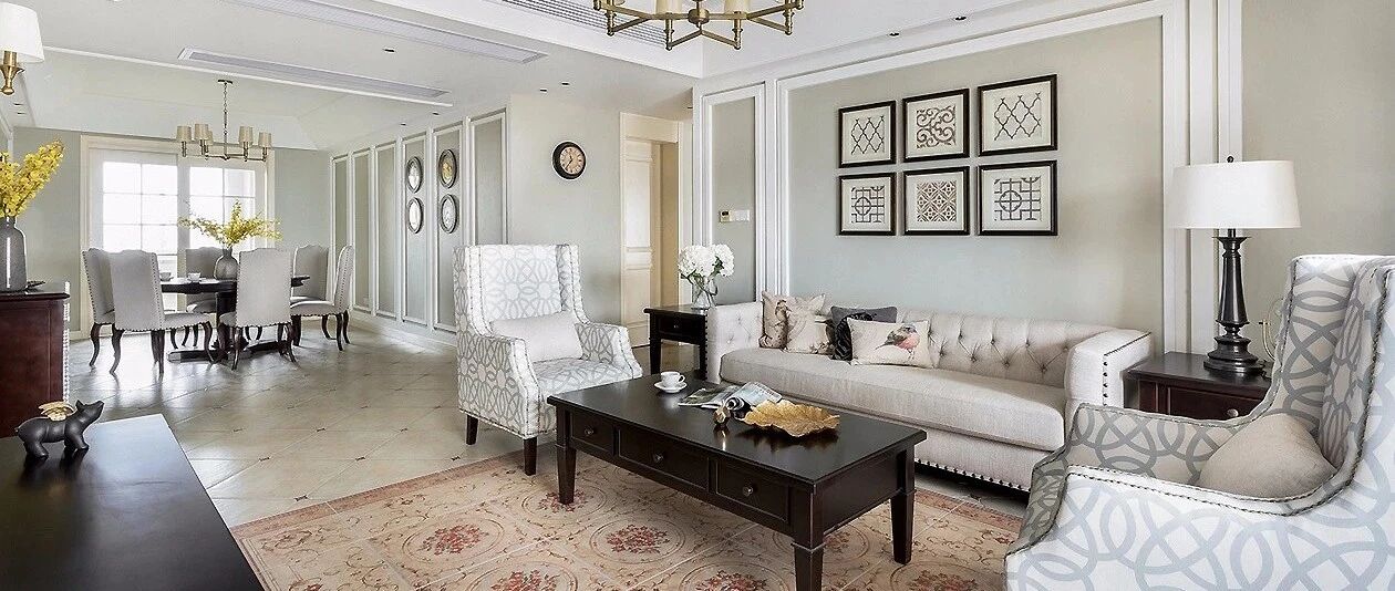 175㎡简约美式4室2厅，优雅与舒适的典范之家