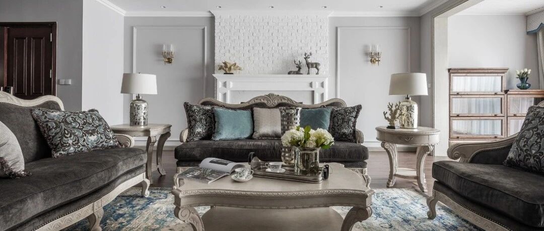 200㎡美式混搭4室2厅，打造无法抗拒的优雅质感