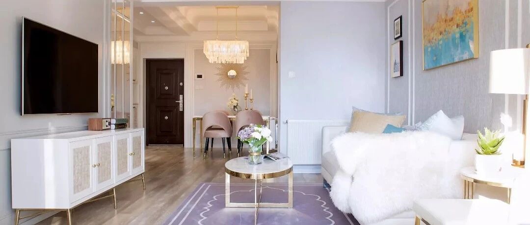 90㎡轻奢美式2室2厅，细节之处洋溢优雅气质