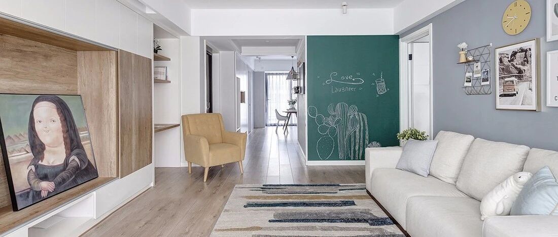 116㎡舒适北欧3室2厅，榻榻米书房颜值与实力并存！