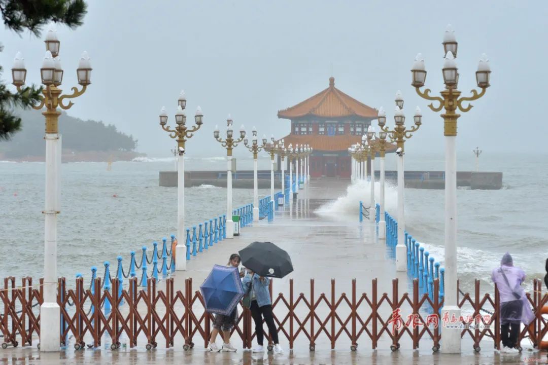 雨下了一天兩夜! 青島發布暴雨黃色預警,海水浴場、棧橋等景區關閉 旅遊 第20張