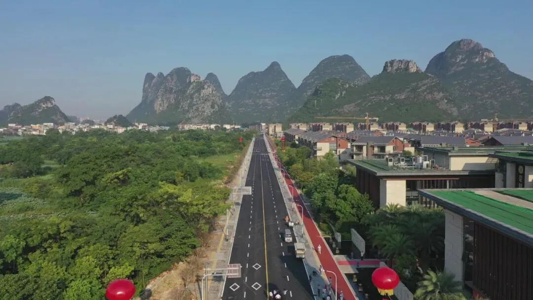 中隐路,阳江北路,琴潭道等桃江荷韵城市绿道途径在桃花江绿道一期项目