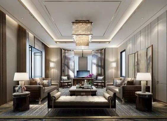 新中式客廳軟裝設計不是‘單純’的傳統元素堆砌 家居 第6張