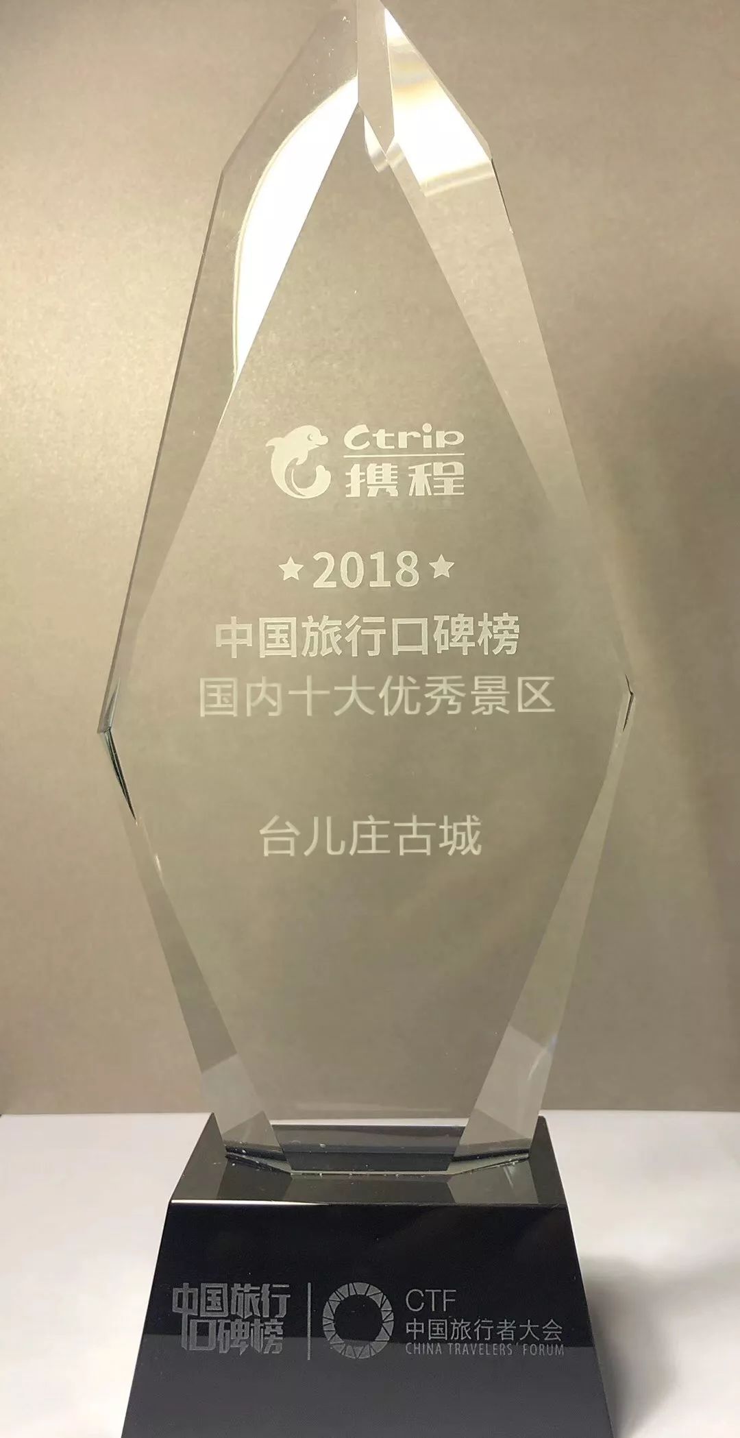 再获殊荣丨中国旅行者大会暨中国旅行口碑榜颁奖典礼，台儿庄古城荣获“国内十大优秀景区”