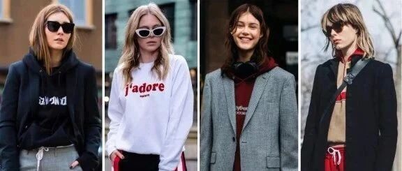 卫衣+阔腿裤，绝对是今秋超舒适时髦的搭配！