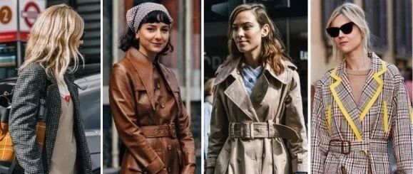 2020早秋，风衣+裙子=时髦又有女人味！