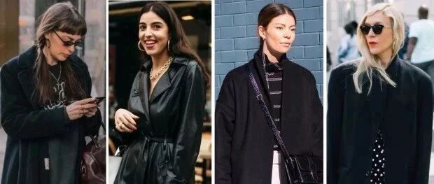 「黑色大衣」，怎么穿都美！