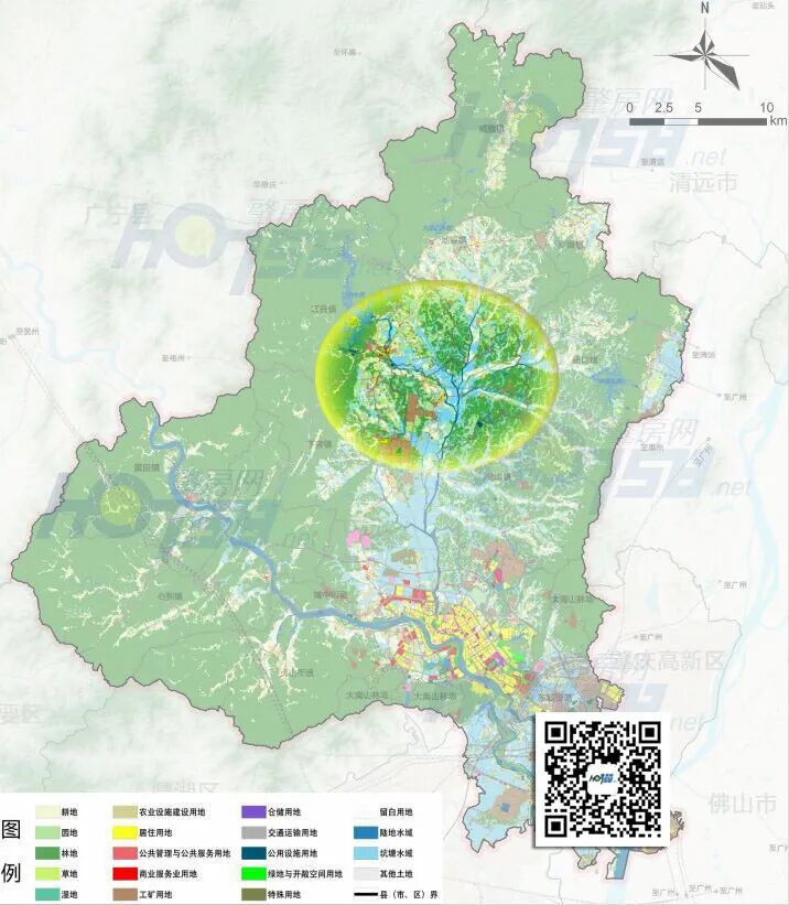分别规划有一条高速公路(惠肇高速),一条高铁线(广宁联络线),和一座