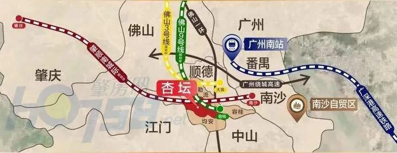 肇顺南城际铁路规划图片