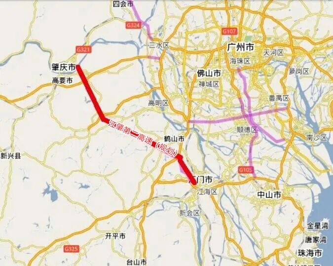 总投425亿双向六车道肇庆谋划第二条进入端州的高速公路
