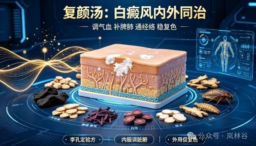 国宝老中医治疗白癜风特效验方（复颜汤）