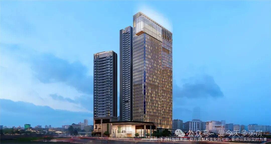 该项目的官方户型图已经发布.