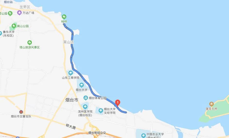 滨海路蓬莱段公路通车一条属于烟台的光景带即将到来