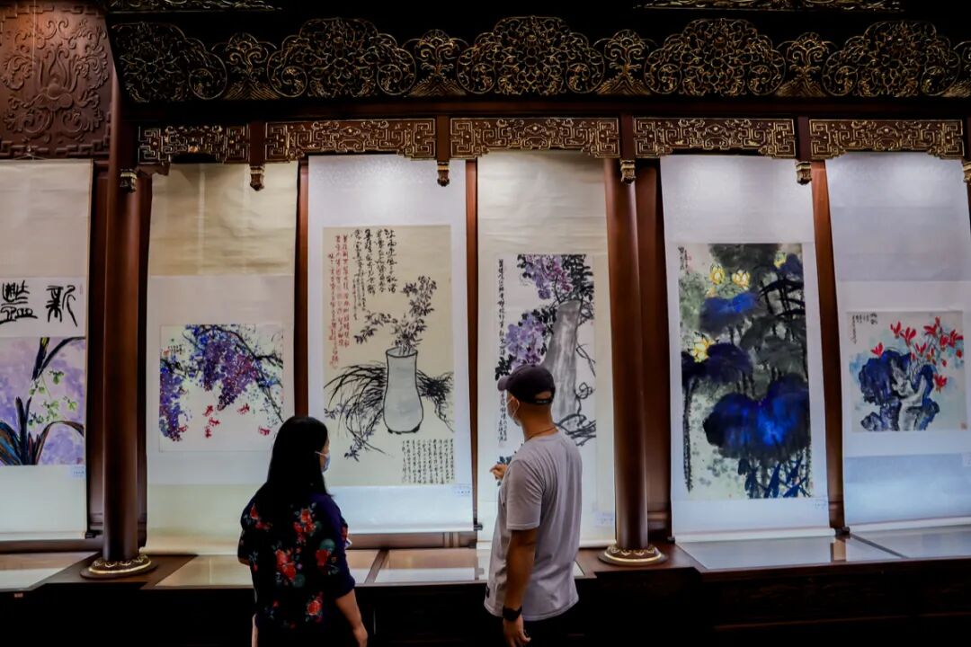 上海崇恩书画院袁继先副院长八十周岁书画展开幕式圆满举行