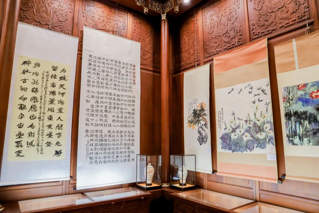 上海崇恩书画院袁继先副院长八十周岁书画展开幕式圆满举行